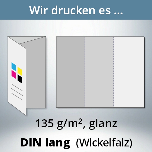 Flyer Drucken Folder Din Lang 6 Seitig Wickelfalz 135g Glanz Farbig Top Ebay